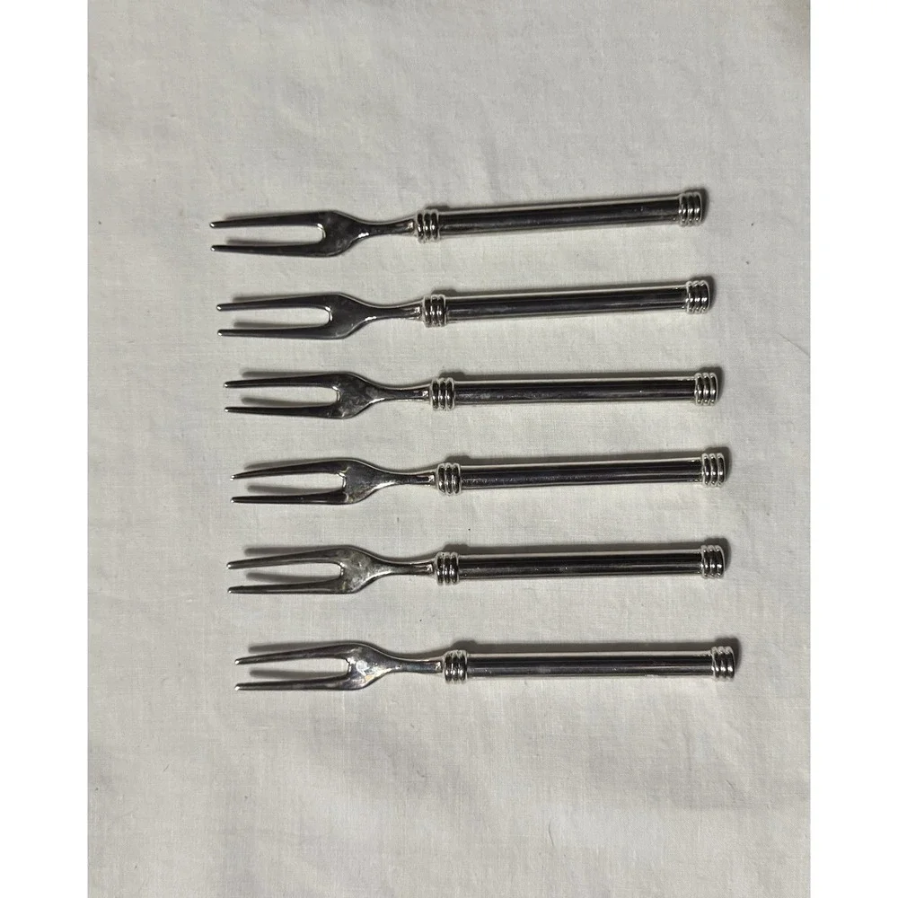 Oneida Endurance 18/10 Stainless Steel Flatware Pickle Cocktail Fork 6
